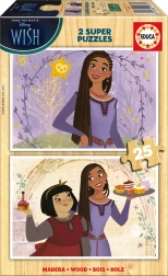 Educa houten puzzel Wensen 2×25 stukjes