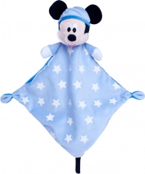 Plush cuddle blanket MICKEY MOUSE with glowing stars 30 cm