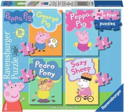 Mijn eerste puzzel Peppa Pig 4-in-1 (2–5 stukjes) RAVENSBURGER