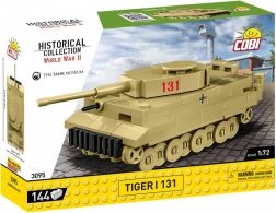 Modeltank Tiger I 131 van COBI-stenen