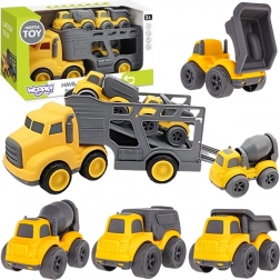 Woopie takelwagen met bouwvoertuigen 4-in-1