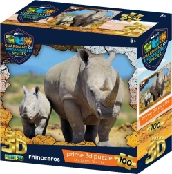3D-puzzel neushoorn 100 stukjes