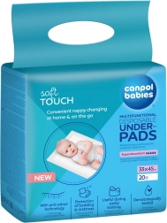 Canpol babies multifunctional hygienic pads 33 × 45 cm, 20 pcs