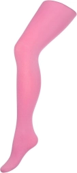 Children's cotton tights New Baby pink with polka dots
