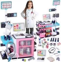 kinderkliniek met kassa en apotheek – interactieve set voor kleine dokters