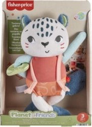 Fisher-Price Planet Friends pluche panter – sensorisch speelgoed voor baby’s