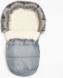 Chancelière d’hiver avec laine New Baby Lux Wool, graphite