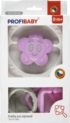 Rassel-Set – Kette und Stern/Blümchen, bunt