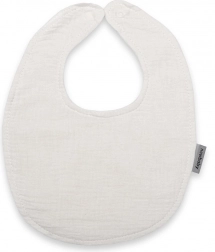 muslin baby bib New Baby white