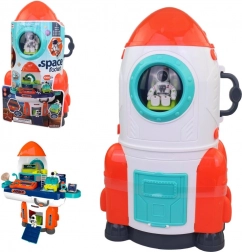 Ruimteraket met accessoires op batterijen