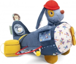 Lilliputiens jouet d’éveil doux avion avec chien Jules