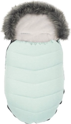 Chancelière pour enfant avec fausse fourrure NEW BABY, gris clair