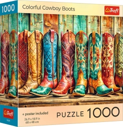 Trefl puzzel kleurrijke cowboylaarzen 1000 stukjes