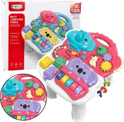 Interactieve educatieve tafel voor kinderen Roze