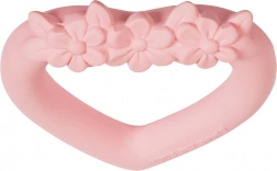 Bijtring van natuurrubber Roze hart