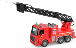Brandweerauto met waterstraal en effecten 30 cm