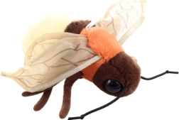 Pluchen glimworm lichtgevend 17 cm eco‑friendly