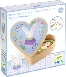 Djeco heart box with bunny bracelets