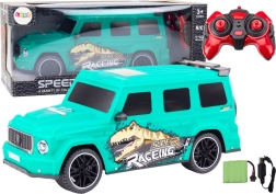 RC-auto met dinosaurussen 1:10 groen