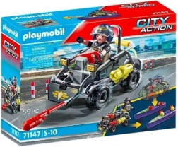 Playmobil City Action terreinquad van de speciale eenheid om te bouwen tot motorboot