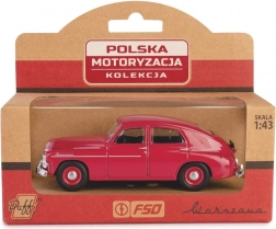 Metalen automodel Warszawa M20 – bordeauxrode klassieke sedan