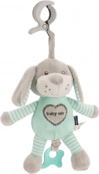 Educatief muziekknuffeltje met clip BABY MIX hond mint