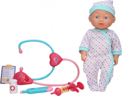 Zieke baby speelset 30 cm