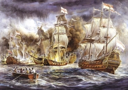 ART PUZZLE Jigsaw Naval Battle 1500 pieces