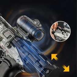 Elektrisch waterpistool met automatische schietfunctie en accu, bereik 10 m