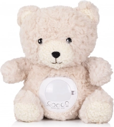 Pluchen teddybeer met projector en muziek beige CHIPOLINO