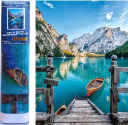 Diamantschilderij Bergmeer 30x40cm