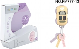 Zachte sleutelset met autosleutelhanger met licht voor de allerkleinsten