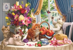 ANATOLIAN Puzzle Fluffy Kittens in the Living Room 260 pieces