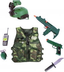 Military Set for Kids with Vest and Accessories