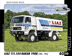 RETRO-AUTA puzzel TRUCK: LIAZ 111.154 Dakar 1988, 40 stukjes