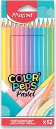 Kleurpotloden MAPED Color'Peps Pastel 12 stuks