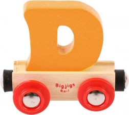 Bigjigs Rail houten treintje met letter D