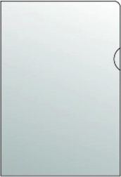 Transparante documentenhoes A4 L, PVC, 180 micron