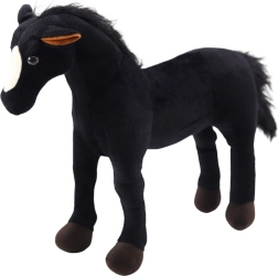 Plush Black Horse 40 × 37 cm