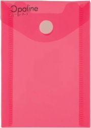 Documentenmapje met drukknoop A7 staand OPALINE roze
