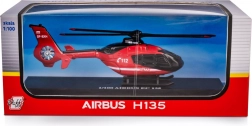 reddingshelikopter van de brandweer airbus ec135 1:100 metalen model