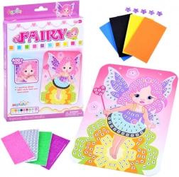 mosaïque créative en mousse fée – stickers à assembler