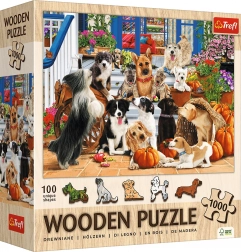 Houten puzzel Honden vriendschap 1000 stukjes