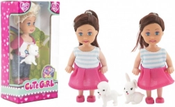 Poupée avec animal de compagnie