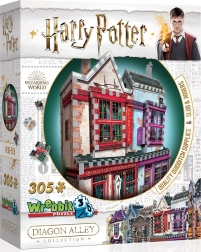 3D-puzzel Harry Potter: Quality Quidditch Supplies en Slug & Jiggers Apothecary 305 stukjes