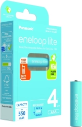 Wiederaufladbare Batterien ENELOOP Lite AAA 550 mAh, Set mit 4 Stück