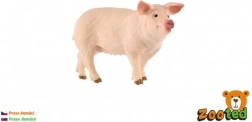 Figurine en plastique de cochon domestique 10 cm