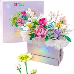 Blocs de construction composition florale avec éclairage LED