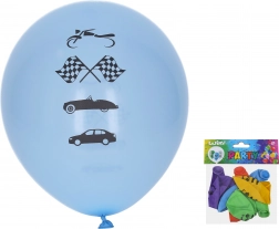 Opblaasbare ballonnen 30 cm Auto’s – set van 5 stuks