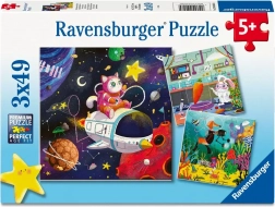 Ravensburger puzzle professions from the realm of fantasy, 3×49 pieces